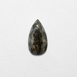 Diamant naturel en forme de poire de 0,64 ct, couleur sel et poivre, excellente taille pour la fabrication de bijoux, diamant en vrac - Product Image 1