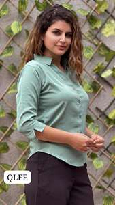 Chemises de travail pour femmes, style professionnel, vêtements de bureau, design vintage uni, boutons sur le devant, logo, coupe classique, usage professionnel - Product Image 2