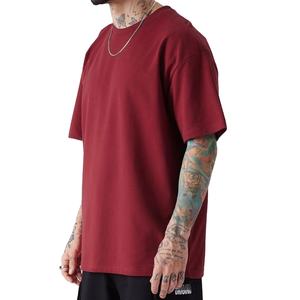 T-shirt en coton pour hommes, vente en gros, écologique, uni, haute qualité, épais, décontracté, personnalisable avec logo 2026 - Product Image 2