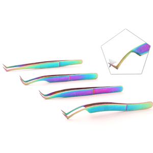 New Range Stainless Steel <b>Eyelash</b> Extension Tweezers Black Color Brand Name <b>Under</b> Your Perfect Grip to Lashes - Product Image 3