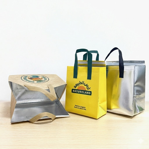 Borsa Termica Riutilizzabile da 30L <span class=keywords><strong>in</strong></span> <span class=keywords><strong>Tessuto</strong></span> Non <span class=keywords><strong>Tessuto</strong></span> con Foglio di Alluminio per Isolamento di Prodotti da Forno, Consegna Torte Fresche - Product Image 3