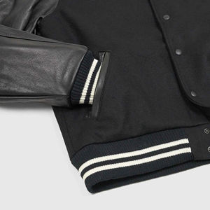 Dernier design, meilleure qualité, veste universitaire respirante grande taille, logo brodé personnalisé, veste universitaire de baseball pour homme - Product Image 4