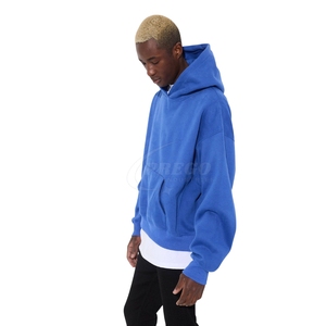 2025 <b>Men</b> Custom Hoodie High Cotton Streetwear Plain Blank <b>Pullover</b> Winter Dye Technique Popular Bulk Wholesale - Product Image 6