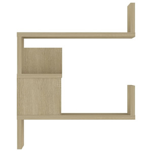 Set di 2 Mensole Angolari in Legno Ingegnerizzato Rovere Sonoma VidaXL, Dimensioni Medie Singole per Organizzazione Soggiorno o Ufficio - Product Image 5