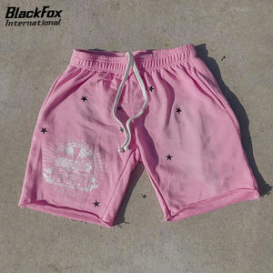 Short d'été de jogging d'extérieur de qualité supérieure pour hommes, lavage à l'acide, nouveau design, attache élastique solide, extérieur entièrement personnalisable - Product Image 6