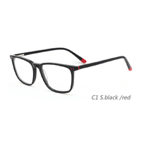 Avoir Stock Lunettes de forme rectangulaire Monture en acétate durci Lunettes de vue unisexes