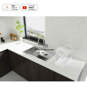 Panneau de crédence de cuisine en quartz veiné naturel souple NV1007, grandes dimensions, dalle de pierre de quartz reconstitué - Product Image 3