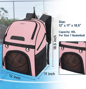 2024 logotipo personalizado casual deportes mochilas escolares mochila baloncesto bolsa mochila alta calidad equipo de fútbol mochila con zapatos - Product Image 2