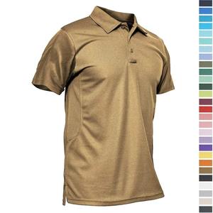 Venta al por mayor de camisetas de Polo de manga corta de diseño personalizado de talla grande ropa de hombre de algodón logotipo personalizado bordado camisas de polo sólidas - Product Image 1