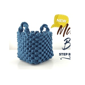 Panier en macramé fait à la main en coton sur le dernier thème conçu dans un décor artistique pour les dépanneurs disponible dans des tailles personnalisées - Product Image 2