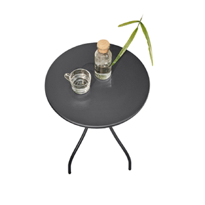 Mesa auxiliar de Metal con recubrimiento de polvo negro, mesa de centro de diseñador hecha a mano simple, Centro de Metal con estilo clásico - Product Image 1