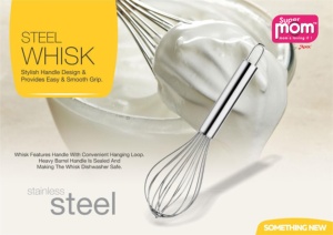 Fouet en acier inoxydable Anax, pièce unique, passe au lave-vaisselle, ustensile de cuisine - Product Image 2