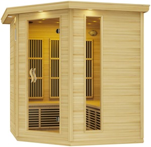 SteamSpa SC-SS0010-0S Mauritius 5-Person Infrared Hemlock Indoor - Wood - Product Image 1
