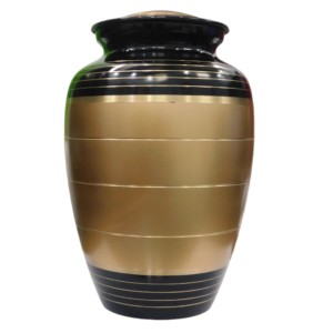 Urnas de cremación de aluminio clásicas para adultos, urnas funerarias de Metal de estilo moderno con acabado de Color verde oscuro para cenizas humanas - Product Image 6