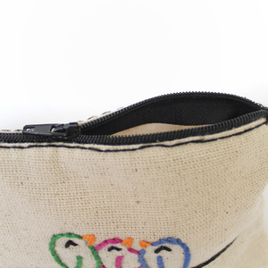 Bolsa de lino bordada a mano con bordado Mochila de lino de diferentes colores 100% Lino lavado suave OEM Hecho en Vietnam - Product Image 4