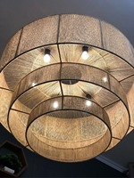 Vente en gros abat-jour en jute style rustique abat-jour tissé à la main plafonnier pour la décoration de restaurant fabriqué à partir du Vietnam fournisseur
