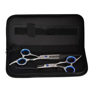 Tijeras de corte y adelgazamiento de pelo de peluquero profesional alemán, accesorios de herramientas para el cabello de salón de alta calidad - Product Image 5