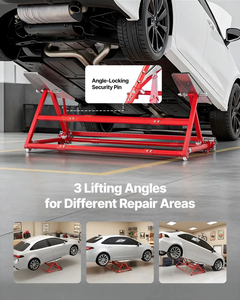 Elevador de Coches Portátil de 2T, Plataforma de Trabajo Doble, Elevador de Tijera para Automóviles, Tres Tamaños Ajustables, Carga para Talleres Automotrices y Centros de Reparación - Product Image 6
