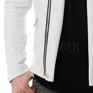 Venta caliente Hombres Ropa Chaqueta de cuero Nueva moda Hombres Chaqueta de cuero a prueba de viento - Product Image 5