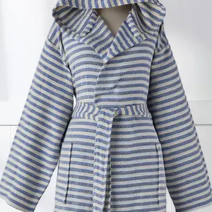 Albornoz Unisex 100% Algodón, el Más Vendido, de Secado Rápido, Ropa de Dormir de Verano, Tejido Transpirable, Ligero, para Todo el Año, Fabricado en Turquía (ODM) - Product Image 5