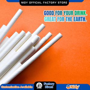Pailles en papier Nidy, pailles écologiques de qualité alimentaire pour une expérience de boisson sûre, compostable et durable. - Product Image 4