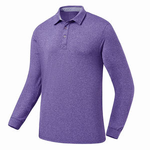 Nouveau gros personnalisé 100% coton à manches longues pour polo pour hommes décontracté et vêtements respirant solide motif ODM approvisionnement - Product Image 3