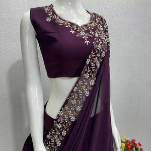 DESPIECE DE FIESTA PESADO BORDADO CON PERAL MANO TRABAJO LEHENGAS CHOLI CON FANCY DUPATTA - Product Image 1