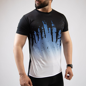 Customized Lightweight Summer Men's T-Shirts Knitted 100% Cotton Quick Dry Breathable <b>Short</b> <b>Sleeve</b> - Product Image 4