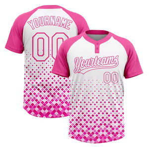 Camiseta de softbol de dos botones de calidad superior, venta al por mayor, camiseta de softbol personalizada de secado rápido para mujeres para equipo - Product Image 1