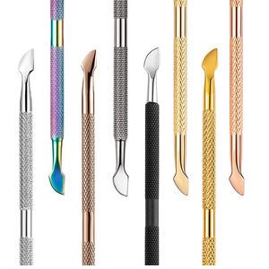 ที่ดันหนังบนเล็บอุปกรณ์ทำเล็บแบบมืออาชีพด้ามจับพิมพ์หนังกำพร้าที่ดันเล็บสองชั้น - Product Image 3