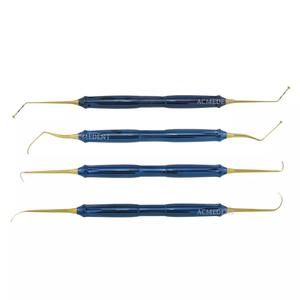 Ensemble d'instruments de levage de sinus de 4 instruments de chirurgie endodontique enduits polis par titane dentaire d'implant par Vaslcare - Product Image 1