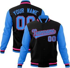 Chaqueta Varsity de moda con mangas de piel sintética, perfecta para Propietarios de boutiques, promoción de marca y ropa de calle personalizada - Product Image 1