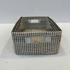 Luxury Rectangular <b>Seagrass</b> <b>Storage</b> <b>Basket</b> with PP String Multifunction Multi-Purpose Eco-Friendly - Product Image 5