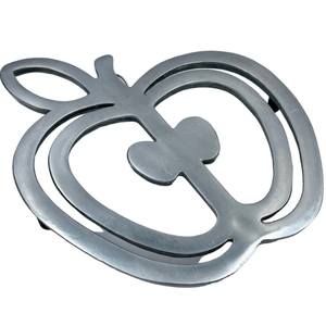 Salvamanteles de hoja de arce de hierro fundido negro moderno, protección de mesa de cocina de Metal resistente al calor, alfombrillas y almohadillas decorativas para el hogar - Product Image 4