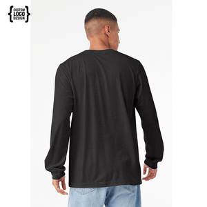 Camiseta de Manga Larga de Alta Calidad, Personalizada, Ajuste Holgado, para Hombre, con Estampado Puff, de Algodón, Manga Completa - Product Image 3