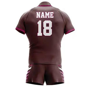 Venta al por mayor de camisetas de rugby transpirables de diseño personalizado, ropa deportiva para hombres y adultos, camisetas de uniforme sublimado, ropa de fútbol al por mayor - Product Image 6