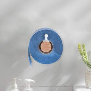 Porte-papier hygiénique mural porte-rouleau en bois porte-serviettes en papier suspendu avec crochet latéral serviette - Product Image 6