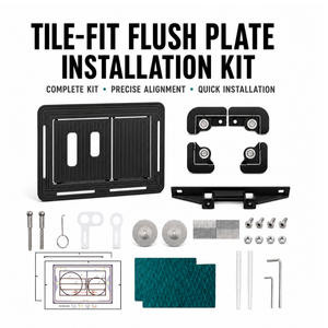 Kit de instalación de placa de descarga para inodoro, compatible con panel M1, para cisterna empotrada, con consumibles - Product Image 1