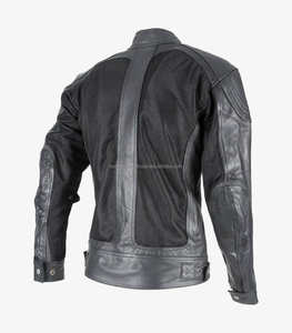 100% veste de moto en cuir de vachette et maille pour hommes nouveau Design veste de motard coupe-vent de Boomletcorp Sportswear - Product Image 2