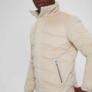 High Street Veste polaire d'hiver personnalisée pour hommes Tissu en toile Manteau conçu par OEM - Product Image 5