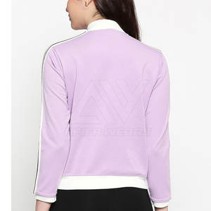 Chaqueta Bomber de manga larga con cuello de pie para mujer, chaqueta Bomber de alta calidad 2024 para mujer - Product Image 4