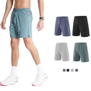Pantalones cortos deportivos de cinco puntos de secado rápido medio de verano para hombre, pantalones cortos deportivos transpirables con bolsillos, informales, para correr al aire libre, entrenamiento físico, sólido fresco - Product Image 6