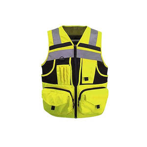 Seguridad mejorada para uso nocturno y diurno Chaleco de seguridad de trabajo Color neón brillante para máxima visibilidad Chaleco de seguridad de trabajo - Product Image 5