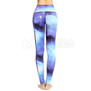 Mallas de mujer personalizadas de alta calidad con logotipo Fitness Yoga Leggings mallas ajustadas pantalones para mujer - Product Image 3
