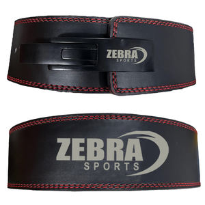 Logotipo personalizado 10mm cuero Premium cinturón de levantamiento de pesas cuero genuino Dip cinturón con cadena autoblocante cinturón hebilla de acero al por mayor - Product Image 3