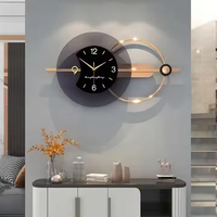 Jam Dinding Gantung Antik Bergaya Art Deco dengan Jarum Logam Kuarsa untuk Dekorasi Ruang Tamu Rumah Desain Dapat Disesuaikan Azora Industries