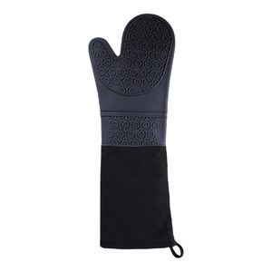 Guantes de silicona antideslizantes para horno, resistentes al calor Manoplas de algodón con estampado a cuadros, 2 uds. - Product Image 4