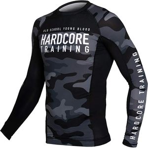 High Quality Unisex Full Sleeve Rash Guards Sublimated <b>Print</b> Breathable Design + Quick Dry Polyester/Cotton for Sports - Product Image 2