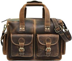 2024 meilleure vente indien Vintage fait à la main Design Unique en cuir de buffle véritable sac d'ordinateur portable sac de messager Style bohème Portable - Product Image 3