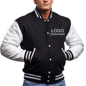 Venta al por mayor de ropa de calle de la mejor calidad para hombre, chaqueta universitaria de baloncesto, chaqueta de invierno 2025 para hombre, Chaqueta de algodón y lana 100% - Product Image 4